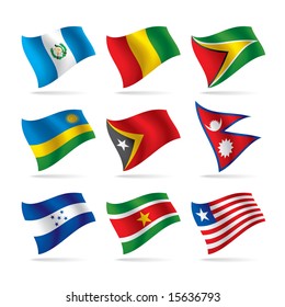 Vector set of world flags 9