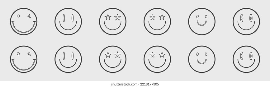 Vector set of Y2K. Big collection of abstract graphic geometric objects. Simple shapes forms. Style 80s 90s. Vector illustration