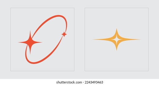 Vector set of Y2K. Big collection of abstract graphic geometric symbols. Flat minimalist icons. Retro Futurist. Vector illustration