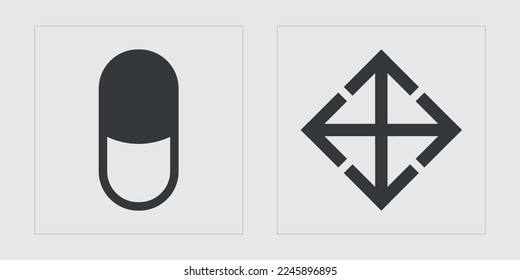 Vector set of Y2K. Big collection of abstract graphic geometric symbols. For modern T-shirts designed. Futuristic. Vector illustration