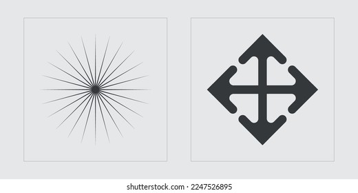 Vector set of Y2K. Big collection of abstract graphic geometric symbols. Cyberpunk elements. Retro Futurist. Vector illustration