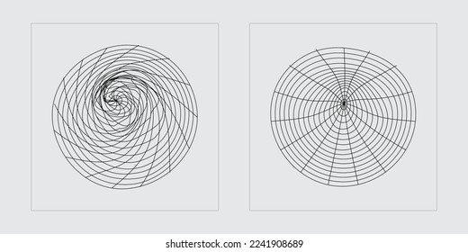 Vector set of Y2K. Brutalism star and flower shapes. Templates for notes, posters. Anti-design. Vector illustration