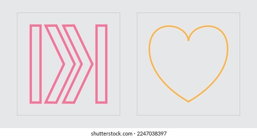 Vector set of Y2K. Brutalism star and flower shapes. Objects in y2k style. Futuristic. Vector illustration