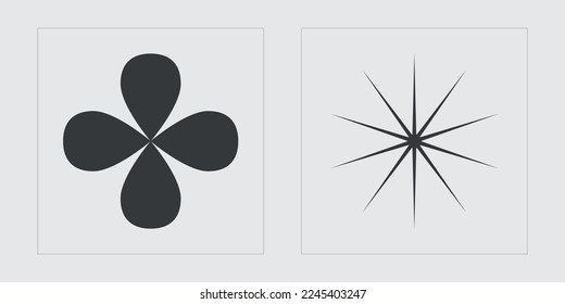 Conjunto de vectores del Y2K. Activos Gráficos Extraordinarios. Iconos minimalistas planos. Aislado sobre fondo negro. Ilustración del vector