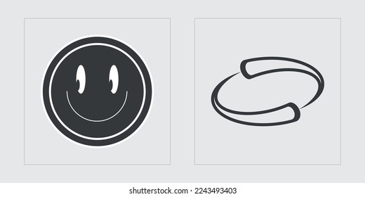 Vector set of Y2K. Large set of retro objects for design. Cyberpunk elements. Retro Futurist. Vector illustration