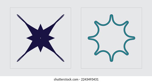 Vector set of Y2K. Large set of retro objects for design. Elements for graphic decoration. Retro Futurist. Vector illustration