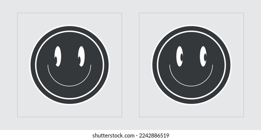 Vector set of Y2K. Rave psychedelic retro futuristic set. Flat minimalist icons. Stars, starburst . Vector illustration