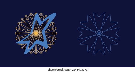 Vector set of Y2K. Rave psychedelic retro futuristic set. Elements for graphic decoration. Anti-design. Vector illustration