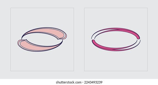 Vector set of Y2K. Retro futuristic graphic ornaments. Flat minimalist icons. Stars, starburst . Vector illustration