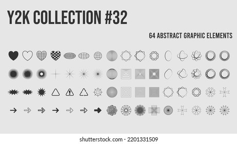 Vector Set Y2k Stars Retro Futuristic Stock Vector (Royalty Free ...