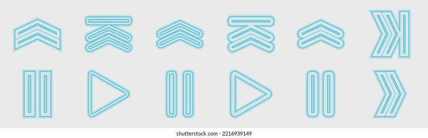 Vektorsatz von Y2K. Trendy geometrische Designelemente. Abstraktes Bauhaus bildet sich. Einzeln auf Hintergrund. Vektorgrafik