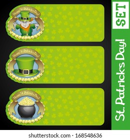  Vector set for your text. St.Patrick's Day.