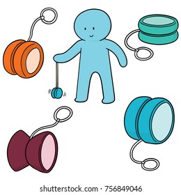 vector set of yoyo
