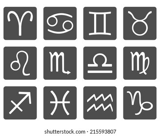 Vector Set of Zodiac Sign