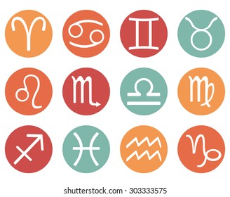 Vector Set of Zodiac Sign