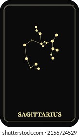 Conjunto vectorial de signos de zodiaco. Tarjetas mágicas. Cartas místicas de tarot. Grabado retro-vintage al estilo boho. Fases de la luna.