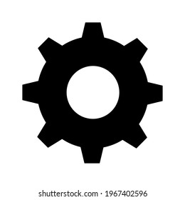 Vector Setting and Cogwheel Icon. Gear Sign Isolated on White Background