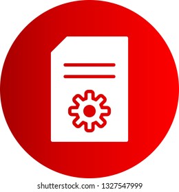 Vector Setting Document Icon
