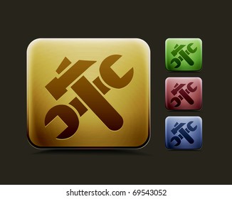 vector setting icon set, includes four color versions for your web colour design used.