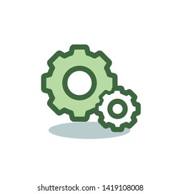 vector setting icon for web accounts