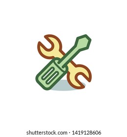 vector setting icon for the website