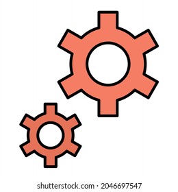  Configuración del vector Diseño de iconos de contorno rellenado
