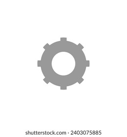vector settings icon with background