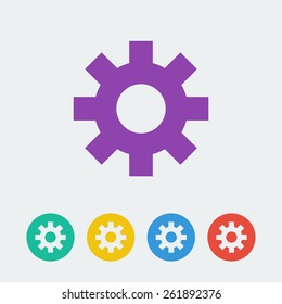 Vector settings icon. File format eps 10