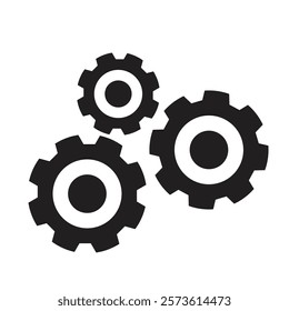 Vector settings icon, function symbol