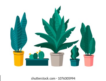 Vector setVector set of plants. Perfect for greeting card, poster, invitation and so on. of plants