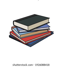vector of several school books
