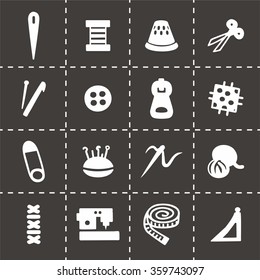 Vector Sewing icon set