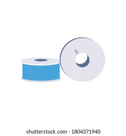 vector of sewing machine accessories equipment. with a modern design and attractive colors. white background