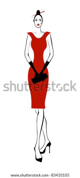 Vector Sexy Girl Stock Vector Royalty Free 83410105 Shutterstock 9107