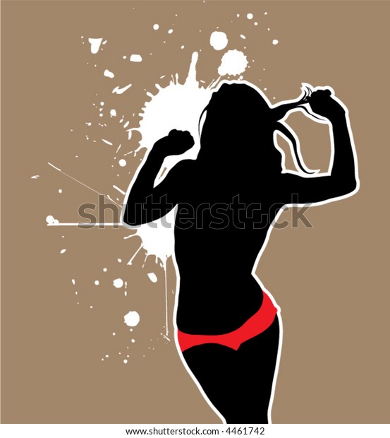 Vector Sexy Woman Silhouette Stock Vector Royalty Free 4461742 Shutterstock 6952