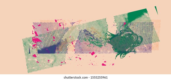 Vektorgrafik-Shabby-stylische Farbkombination