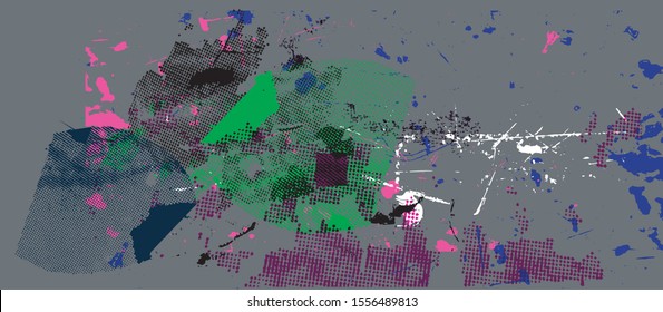 Vector shabby stylish ink combination background

