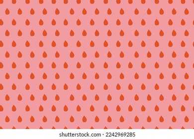 Vector shades of red summer raindrops seamless repeat pattern. Perfect for scrap-booking, fabric and fashion textile design. Vector illustration