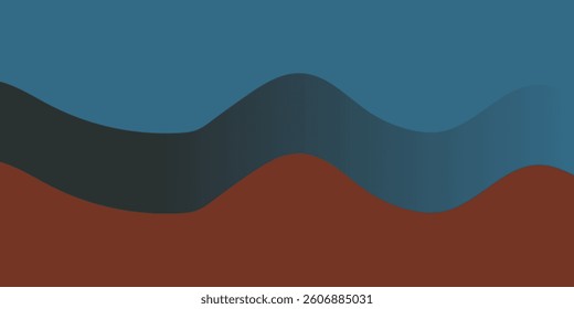 vector shadow and autumn foliage background of the wave square