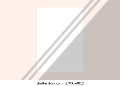 Vector shadow overlay effect. Transparent soft light and corner shadow. Mockup of transparent window shadow and natural lightning. 10 eps mesh.