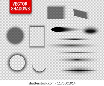 Vector shadows isolated.Vector illustration EPS10