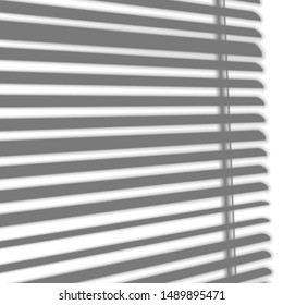 Vector shadows overlay effects mock up window jalousie isolated on white background. 