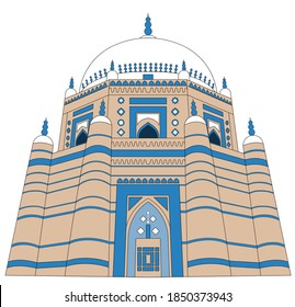 Vector de Shah Rukn e Alam, Multan