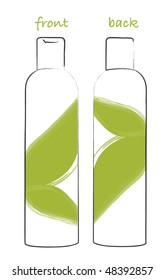 vector shampoo bottle