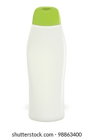 Vector shampoo isolated on white background