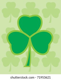 vector shamrock background