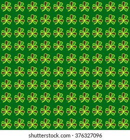vector shamrock background for St.Patrick day