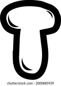 Vector shape of an alphabet object for kindergarten, kids learning purpose, educational purpose, or any commercial purposes as needed