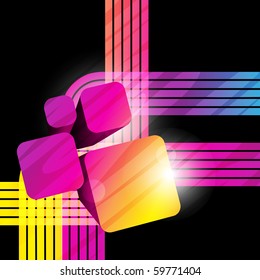 vector shape background with lines design