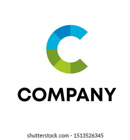 Vector shape C Logo variations. Beautiful sign design
